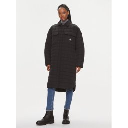 Calvin Klein Jeans Átmeneti kabát J20J221380 Fekete Relaxed Fit