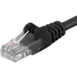 PremiumCord Patch kábel UTP RJ45-RJ45 CAT6 10m fekete