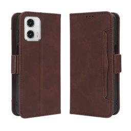 SLOT Motorola Moto G53 5G pénztárca borító barna