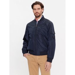 Tommy Hilfiger Bomber dzseki MW0MW31642 Sötétkék Regular Fit