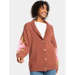 Roxy Kardigán Hand On Heart Swtr ERJSW03584 Narancssárga Regular Fit