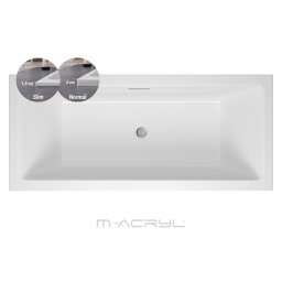 M-Acryl Sabina Pro Slim egyenes akril kĂĄd 170x75