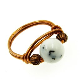 Merlinit drótékszer gyűrű