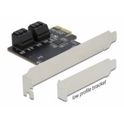 4 SATA portos PCIe x1 bővítőkártya
