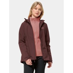 Jack Wolfskin Outdoor kabát Moonrise 3In1 Jkt 1115621 Bordó Regular Fit