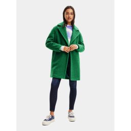 Desigual Átmeneti kabát 23WWEW21 Zöld Comfort Fit