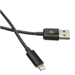 C-TECH USB 2.0 Lightning kábel (IP5 és magasabb) töltő- és szinkronizáló kábel, 2m, fekete