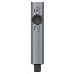 Logitech Presenters Spotlight Plus, vezeték nélküli, Bluetooth, sötétszürke