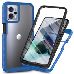 DUAL Kétoldalas borító fóliával Motorola Moto G13 / G23 sötétkék