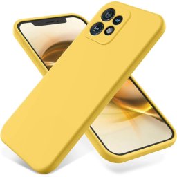 RUBBER Motorola Edge 40 Pro sárga védőburkolata
