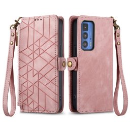 GEOM Wallet tok Motorola Edge 40 Pro rózsaszín telefonhoz