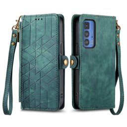 GEOM pénztárca tok Motorola Edge 40 Pro zöld színben