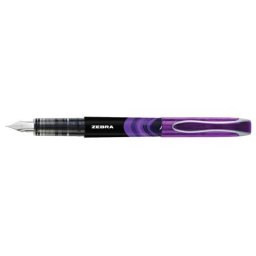 ZEBRA Töltőtoll, 0,6 mm, ZEBRA "Fountain pen", lila