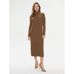 Tommy Hilfiger Kötött ruha WW0WW39925 Barna Relaxed Fit