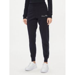 Tommy Hilfiger Melegítő alsó Script Graphic WW0WW40347 Sötétkék Regular Fit
