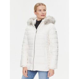 Tommy Hilfiger Pehelykabát Tyra WW0WW39746 Fehér Regular Fit
