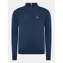 La Martina Sweater WMS003 YW091 Sötétkék Regular Fit