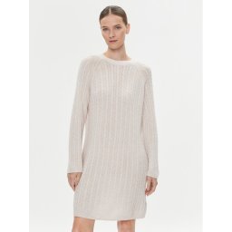 Tommy Hilfiger Kötött ruha WW0WW39927 Bézs Relaxed Fit