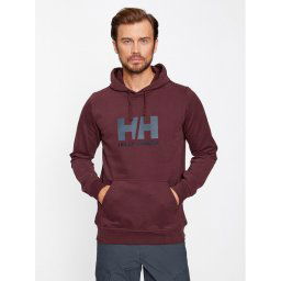 Helly Hansen Pulóver Logo 33977 Bordó Regular Fit