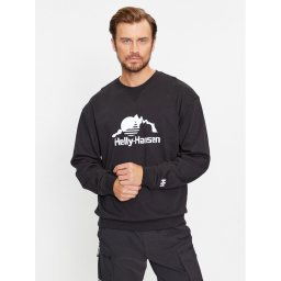 Helly Hansen Pulóver Yu Crew Sweater 2.0 53891 Fekete Regular Fit