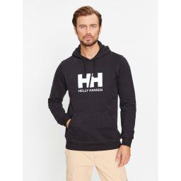 Helly Hansen Pulóver Logo 33977 Fekete Regular Fit