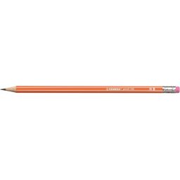 STABILO Grafitceruza radírral, HB, hatszögletű, STABILO "Pencil 160", narancs
