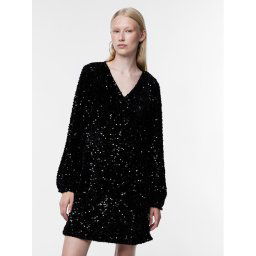 Pieces Koktélruha 17133626 Fekete Slim Fit