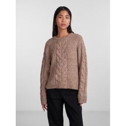 Pieces Sweater 17140372 Barna Regular Fit