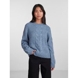 Pieces Sweater 17140372 Kék Regular Fit