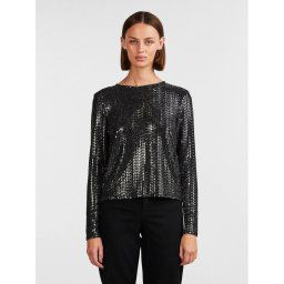 Pieces Blúz 17143894 Fekete Regular Fit