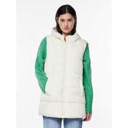 Pieces Mellény 17115628 Ekru Regular Fit