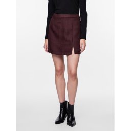 Pieces Miniszoknya 17142933 Bordó Regular Fit