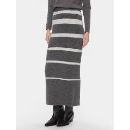 Pieces Ceruzaszoknya 17143482 Szürke Regular Fit