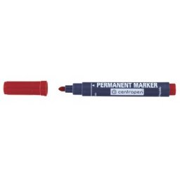 Marker Centropen 8510 állandó piros hengeres hegy 2,5 mm
