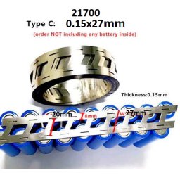 10m Duplasoros Nikkelszalag 21700 Elemekhez 0,15mm C-type (5071)