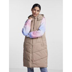 Pieces Mellény Jamilla 17131106 Bézs Regular Fit