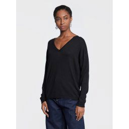 ICHI Sweater Mafa 20109092 Fekete Regular Fit