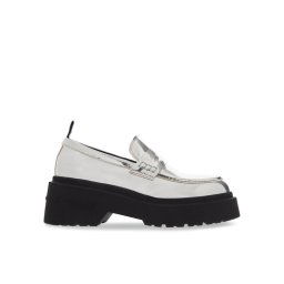 Tommy Jeans Loaferek Tjw Chunky Metallic EN0EN02321 Ezüst