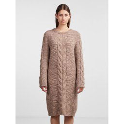 Pieces Kötött ruha 17140378 Barna Regular Fit