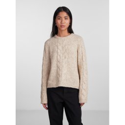 Pieces Sweater 17140372 Bézs Regular Fit