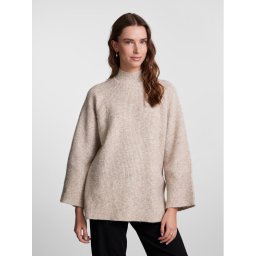 Pieces Garbó 17140867 Bézs Loose Fit
