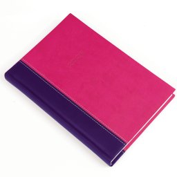 Határidőnapló Linett A/5, napi fehér lapokkal lila-pink Realsystem 2027.