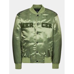 Mercer Amsterdam Bomber dzseki Unisex The Varsity MEAP233003 Zöld Classic Fit