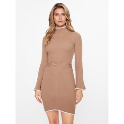 Guess Kötött ruha W3BK46 Z2WX0 Bézs Slim Fit
