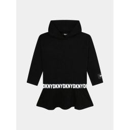 DKNY Kötött ruha D32905 S Fekete Regular Fit