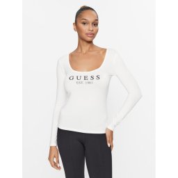 Guess Blúz Carrie O2BM31 KBBU1 Ekru Regular Fit