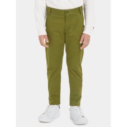 Tommy Hilfiger Szövet nadrág KB0KB08609 Zöld Slim Fit