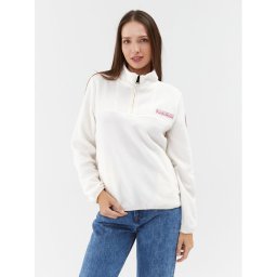 Napapijri Polár kabát NP0A4HBQ Ekru Regular Fit