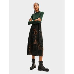 Desigual Hétköznapi ruha 23WWVK89 Zöld Regular Fit