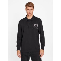 Calvin Klein Jeans Pólóing Varsity J30J324336 Fekete Regular Fit